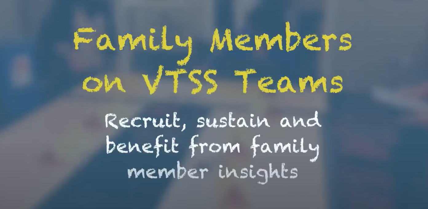 Title card for Including Family Members on VTSS Teams video